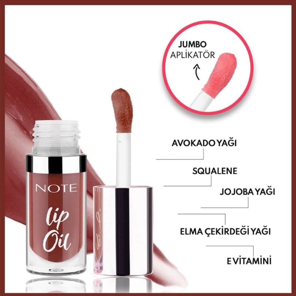 Note Lip Oil Moisturizing And Shining Lip Care Oil 60 mocha Kiss Brown - 3
