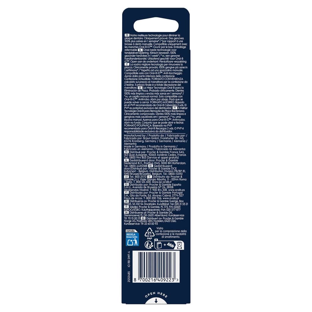 Oral-b Io Gentle Care Rechargeable Toothbrush Replacement Heads 4-pack - 3