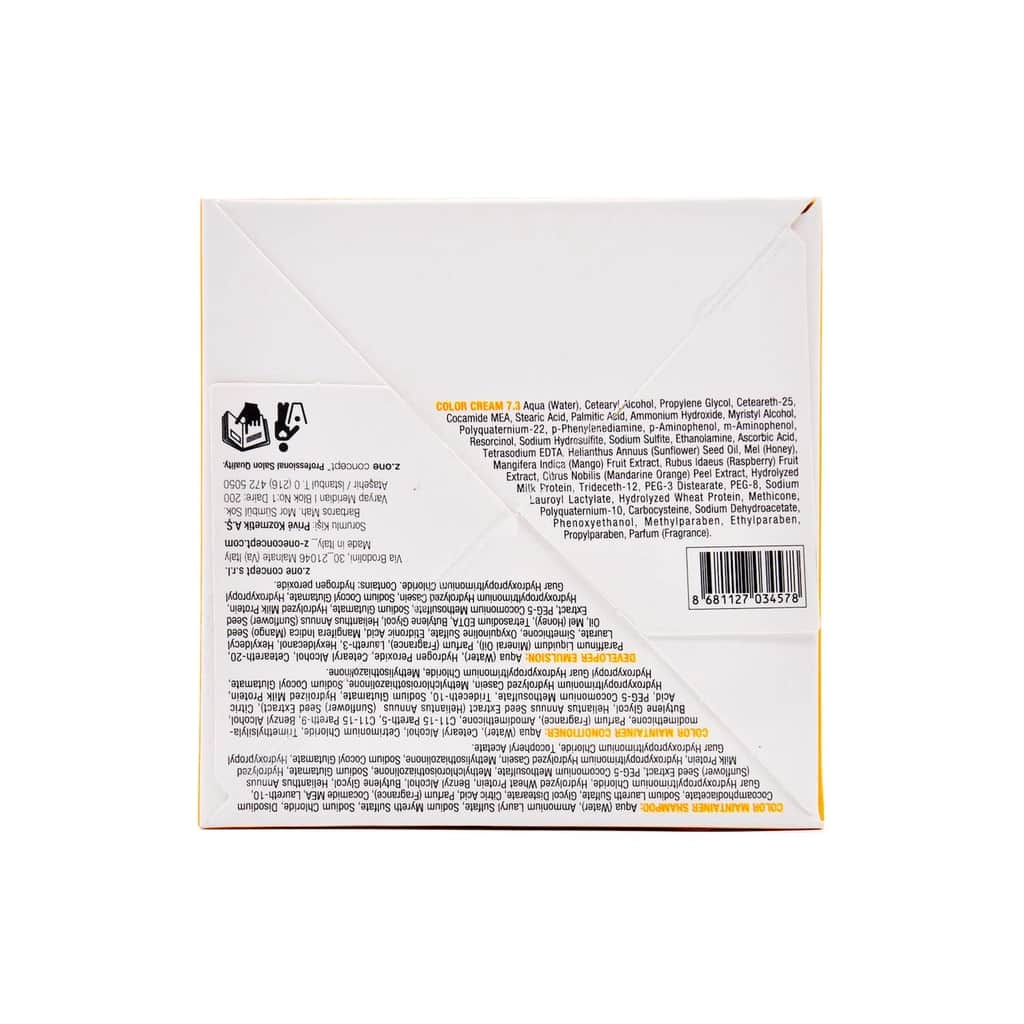 Milk Shake Milk Color Permanent Hair Dye 7.3 - Medium Blonde Dore - Eco Kit - 3