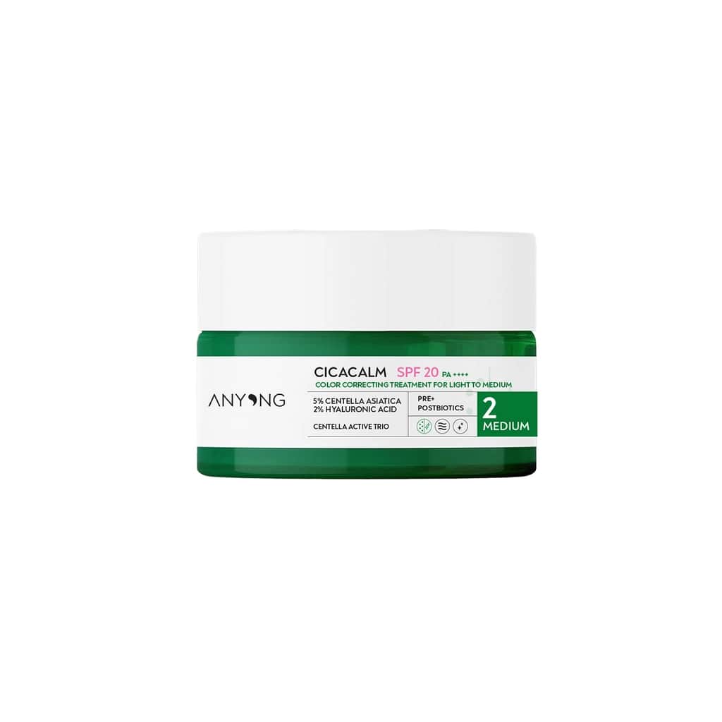 Anyong Cica Tiger Grass Tone Equalizing and Anti-Redness Cream Medium, 20 SPF 30 ml - 2