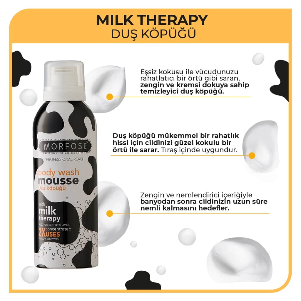 Morfose Milk Therapy Shower Foam 200 ml - 3