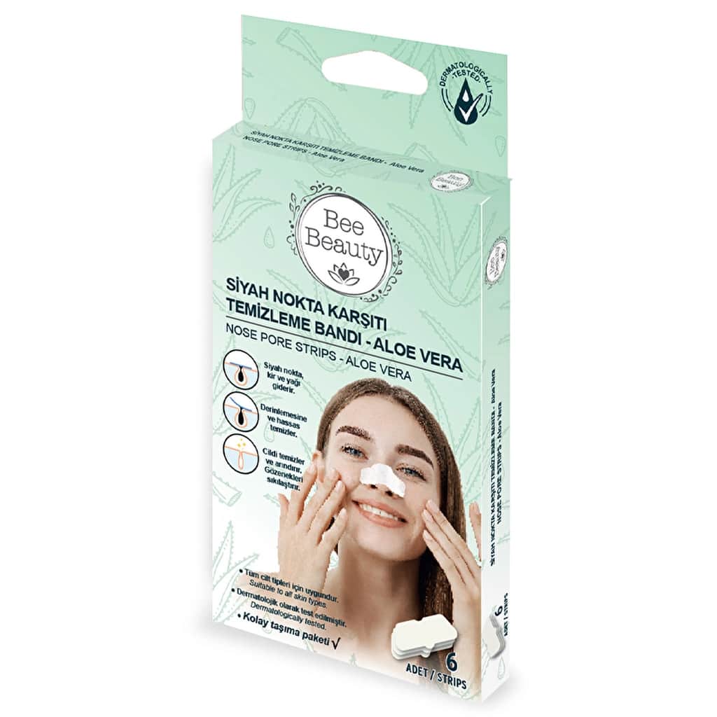 Bee Beauty Aloe Vera Blackhead Removal Strips 6-Pack - 1
