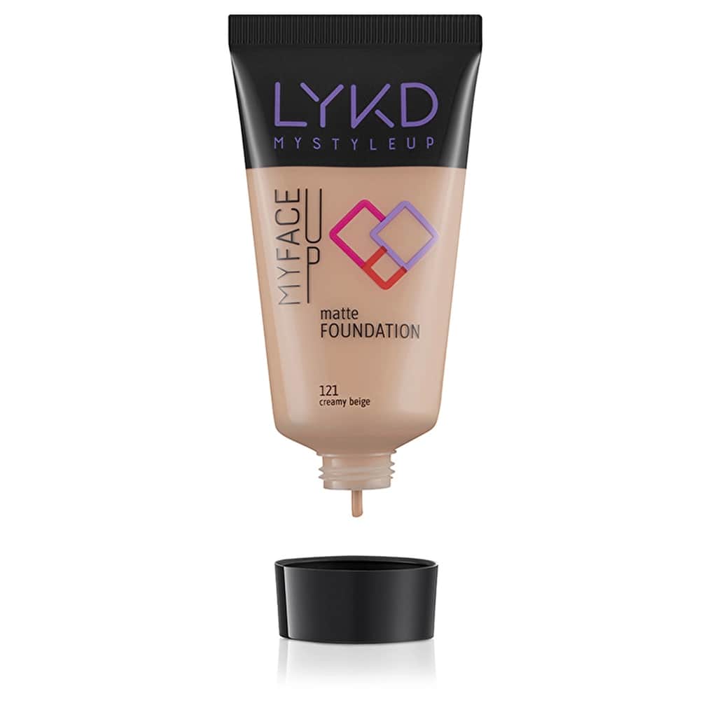 Lykd Matte Foundation 121 creamy Beige - 3