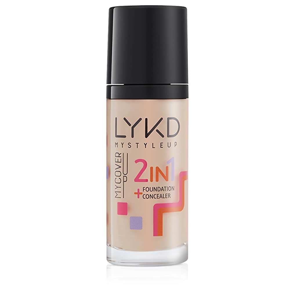 Lykd 2 in 1 foundation 133 rose Almond - 1