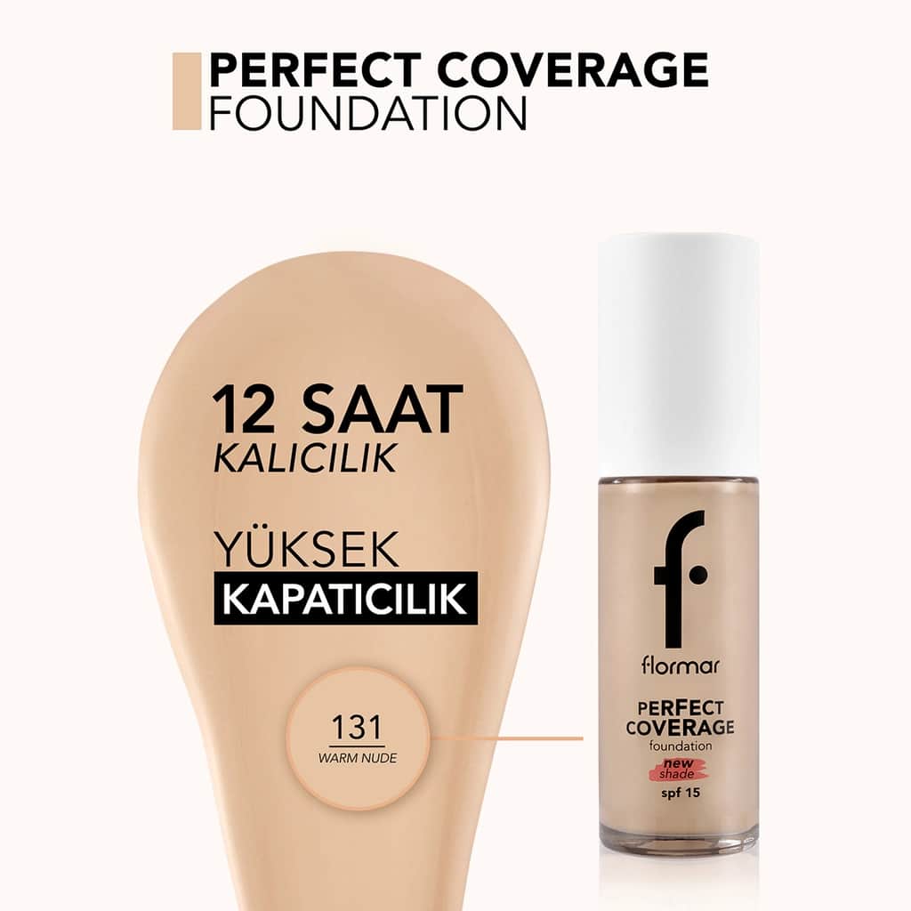 Flormar Perfect Coverage Foundation 131 warm Nude - 4