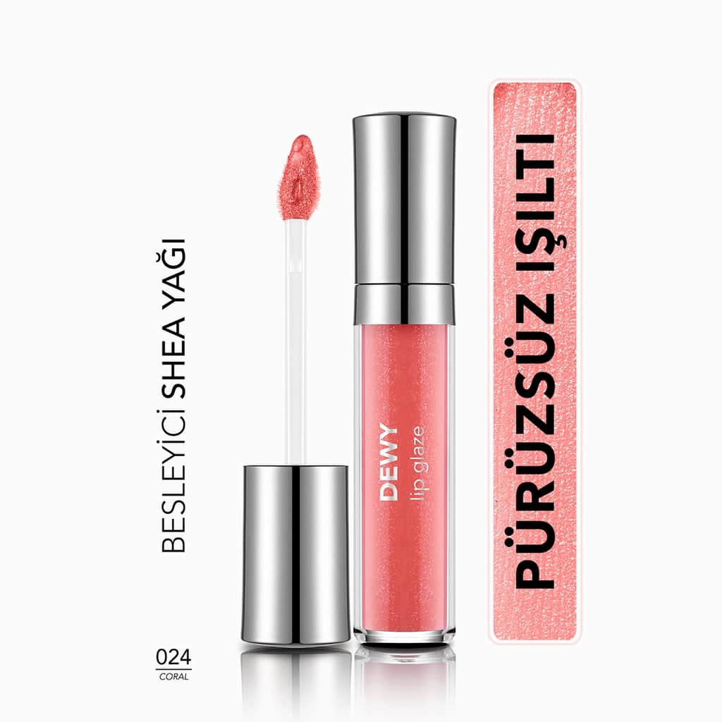 Flormar Dewy Lip Glaze Lip Gloss 024 coral - 1