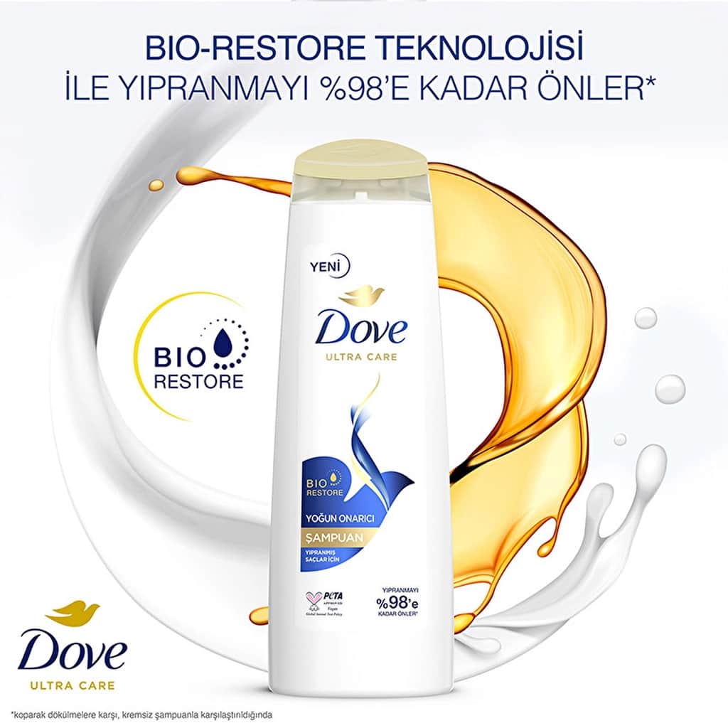 Dove Ultra Care Hair Care Shampoo Intensive Repair For Damaged Hair 400 ml - 3