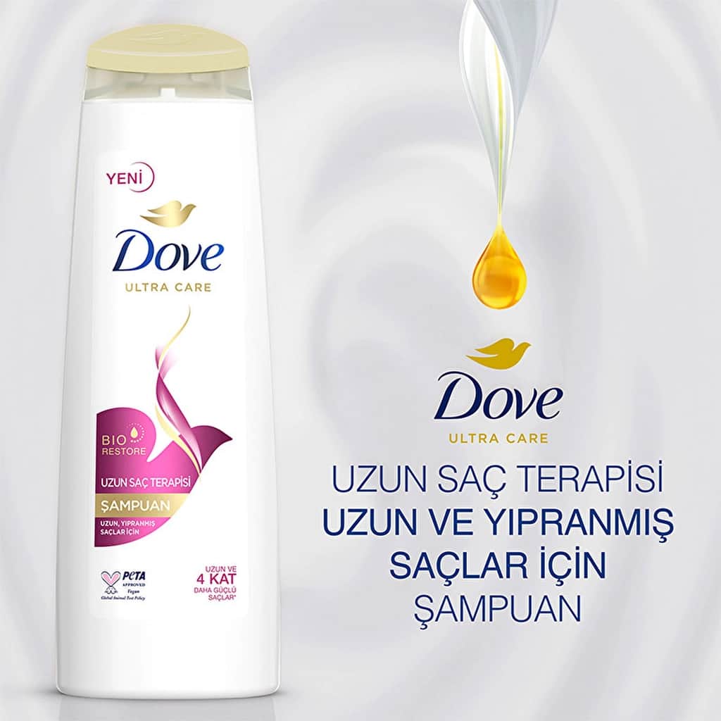 Dove Ultra Care Hair Care Shampoo Long Hair Therapy For Long Damaged Hair 400 ml - 4