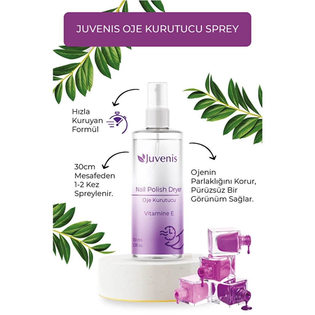 Juvenis Nail Polish Dryer Spray 100 ml - 4