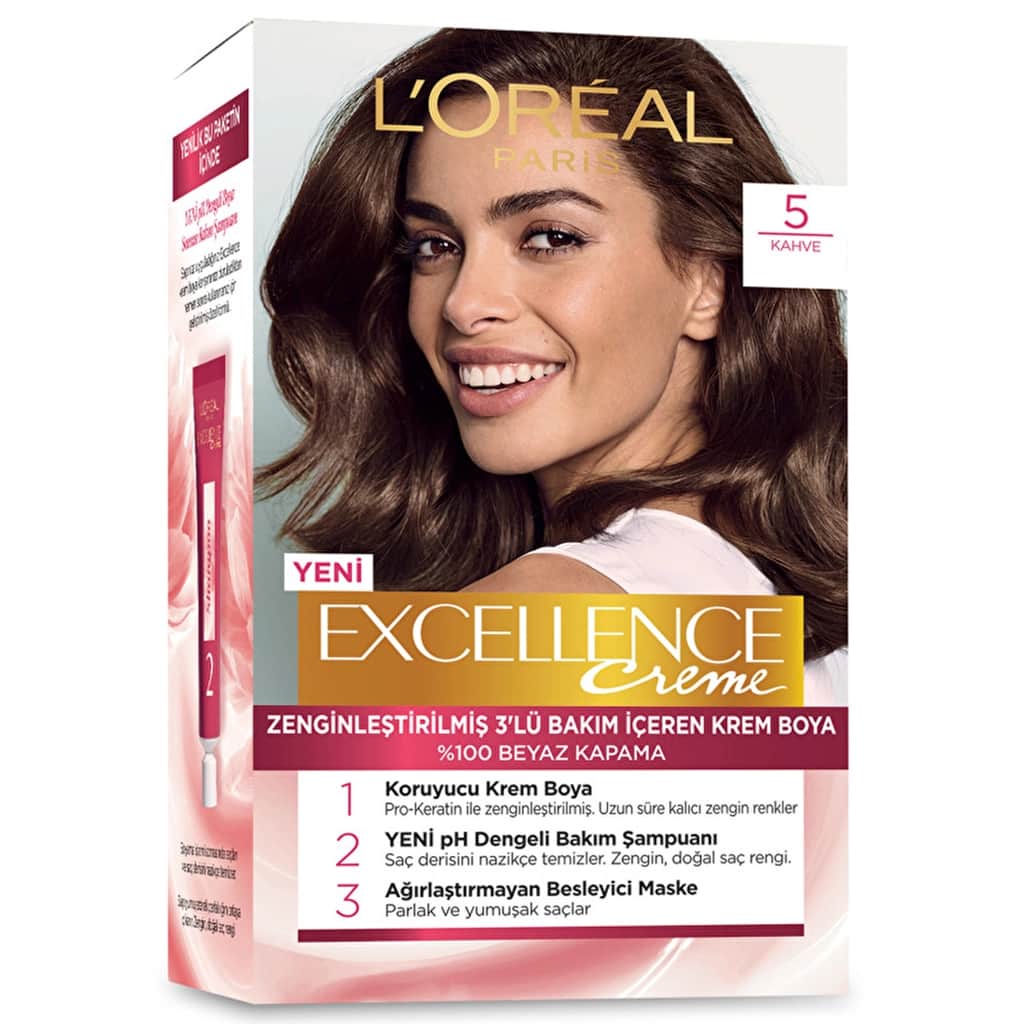 L'Oréal Paris Excellence Creme Hair Dye - 5 brown - 1