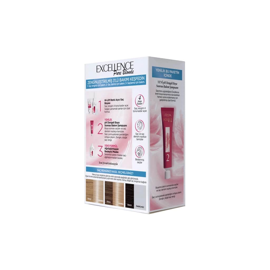 L'Oréal Paris Excellence Pure Blonde Hair Dye - 01 ultra Light Natural Blonde - 2