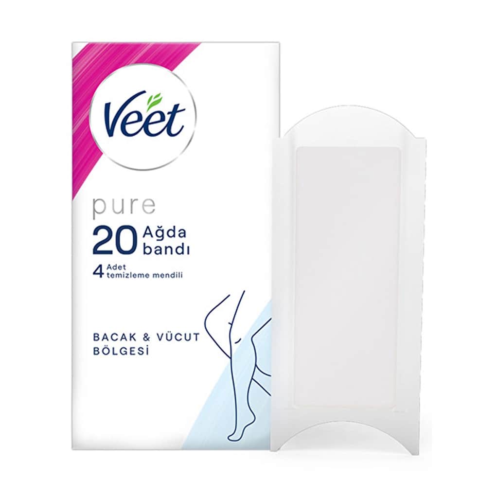 Veet Pure Leg And Body Wax Strips 20 pcs - 2