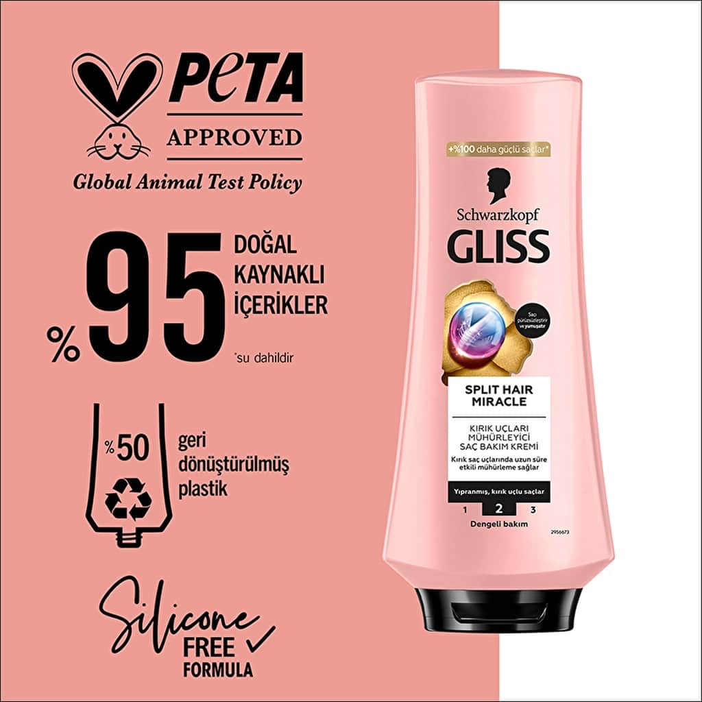 Gliss Split Hair Miracle Split End Sealing Conditioner - With Ionic Complex And Grape Seed Oil 360 ml - 6