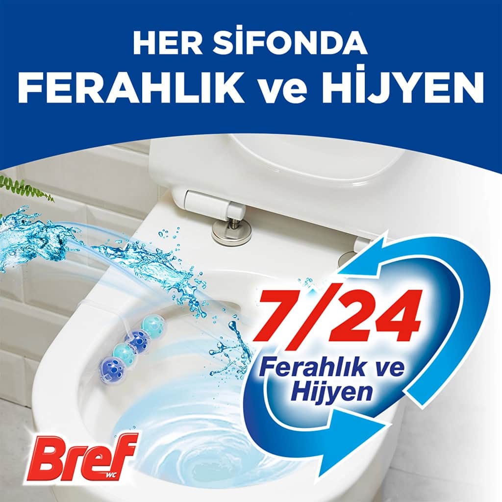 Bref Power Aktiv Ocean Toilet Block Duopack - 250 Flushes - 4