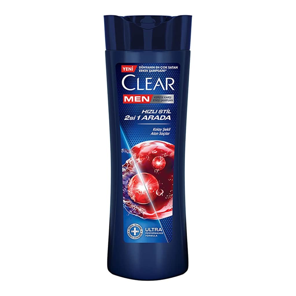 Clear Men Anti-dandruff Shampoo Quick Style 2 in 1 easy To Shape Hair 350 ml - 2