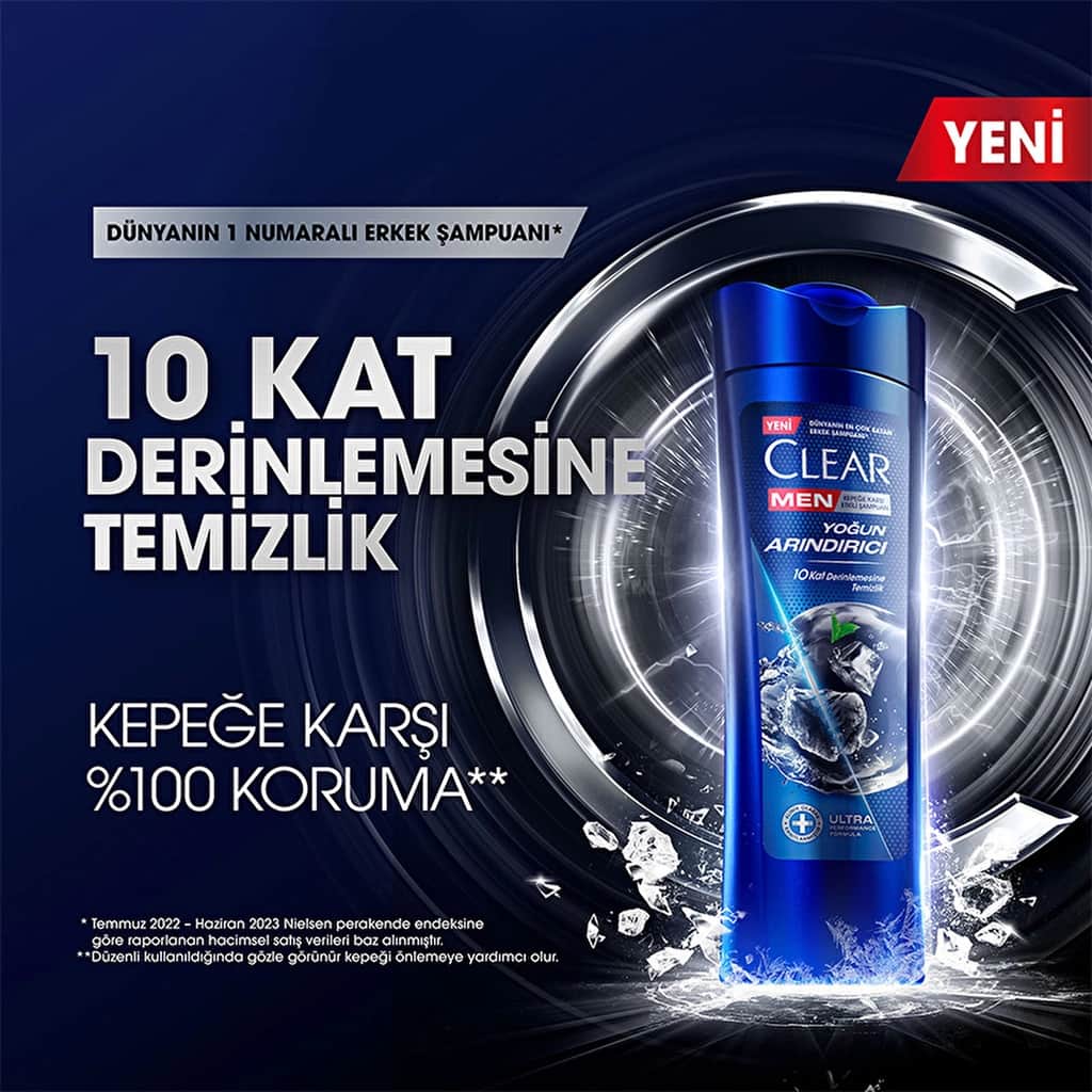 Clear Men Anti-dandruff Shampoo Intensive Purifying Charcoal 350 ml - 3