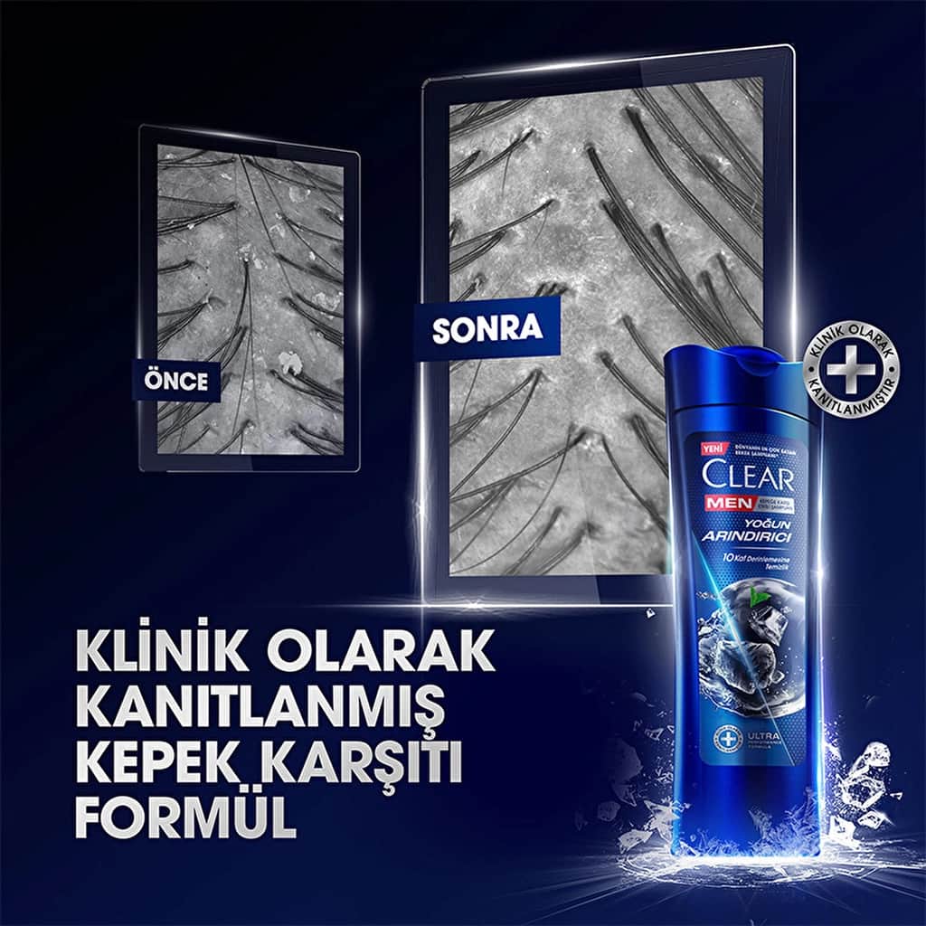 Clear Men Anti-dandruff Shampoo Intensive Purifying Charcoal 350 ml - 4