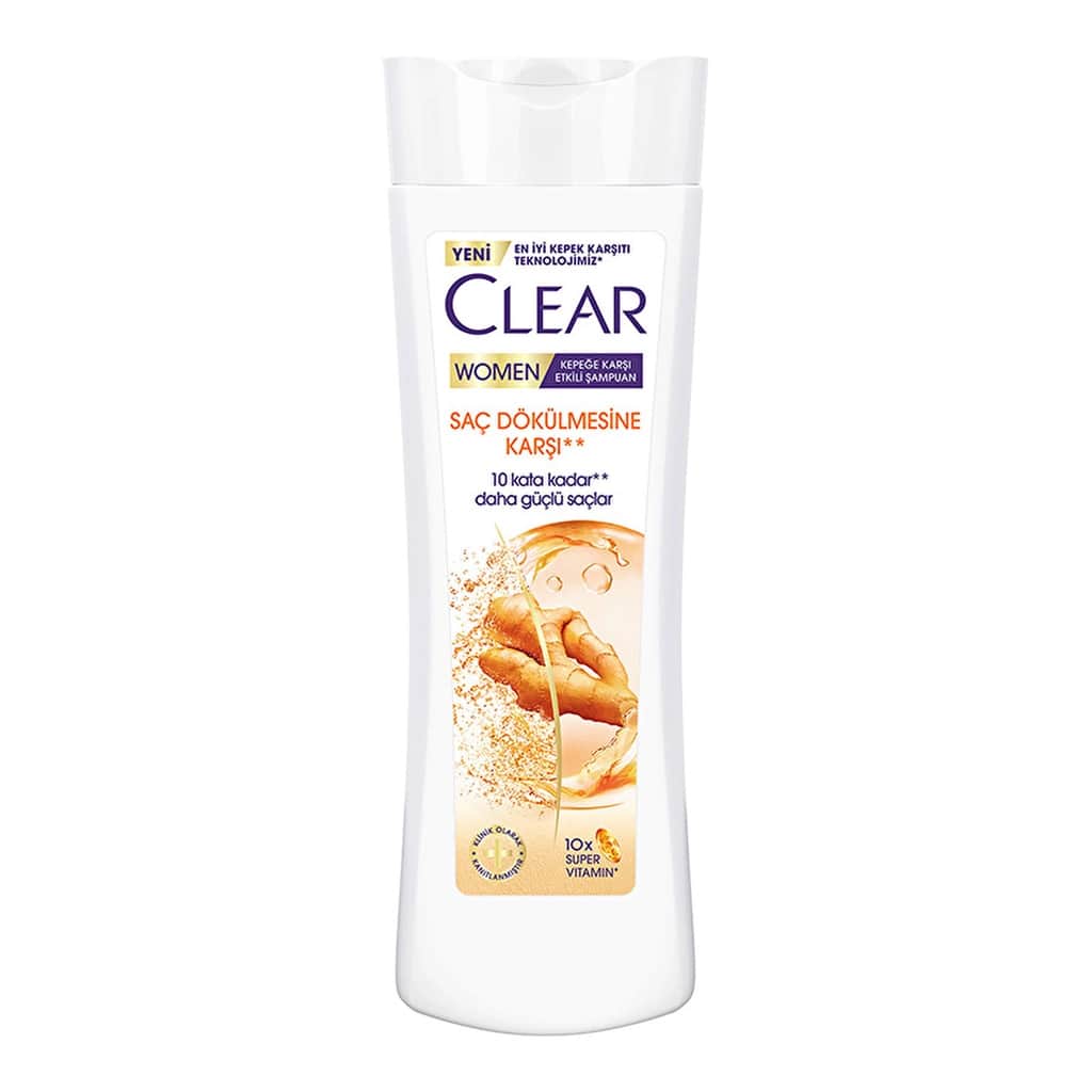 Clear Women Anti-dandruff Effective Shampoo Against Hair Loss Ginger Extract 350 ml - 2