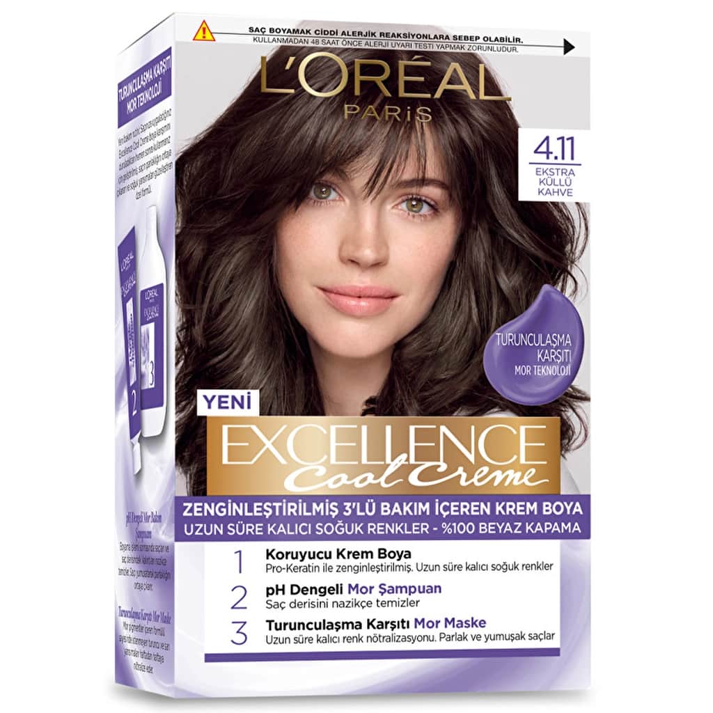 L’Oréal Paris Excellence Cool Creme Hair Dye 4.11 extra Ash Brown - 1