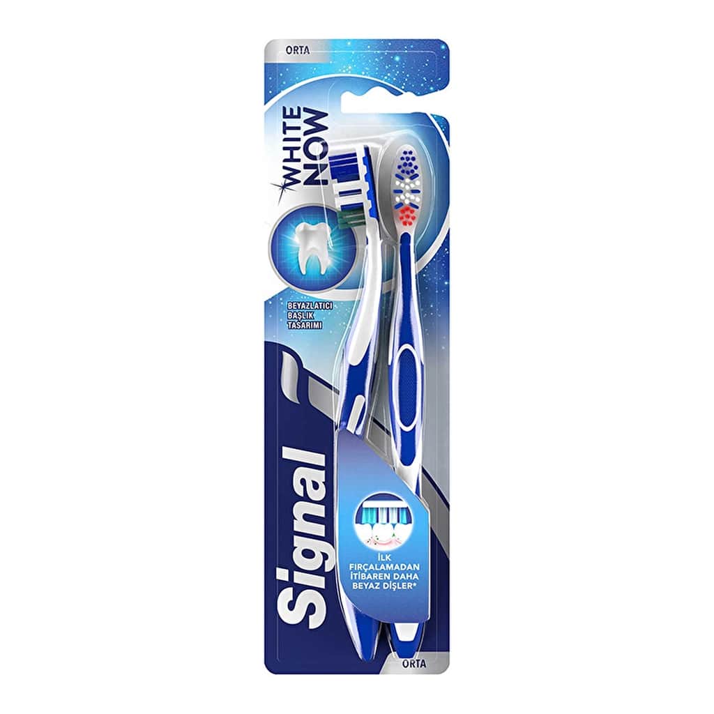 Signal White Now Toothbrush Medium 1+1 - 2