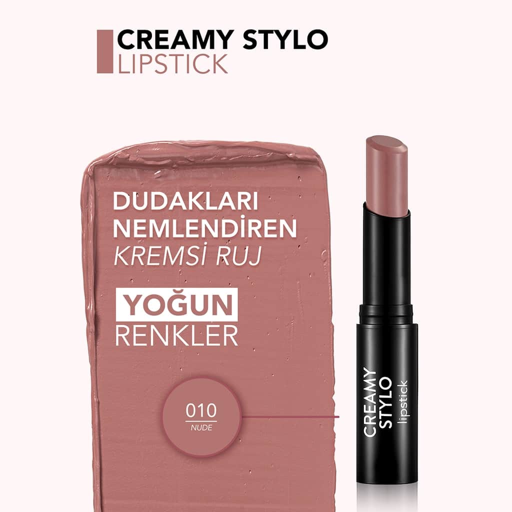 Flormar Creamy Stylo Moisturizing Lipstick 010 nude - 4