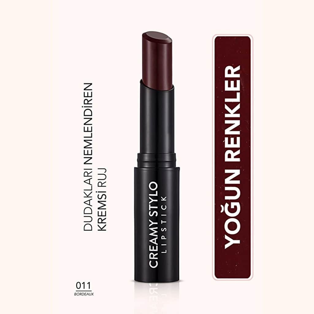 Flormar Creamy Stylo Moisturizing Lipstick 011 bordeaux - 1