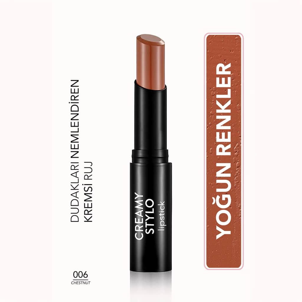 Flormar Creamy Stylo Moisturizing Lipstick 006 chestnut - 1