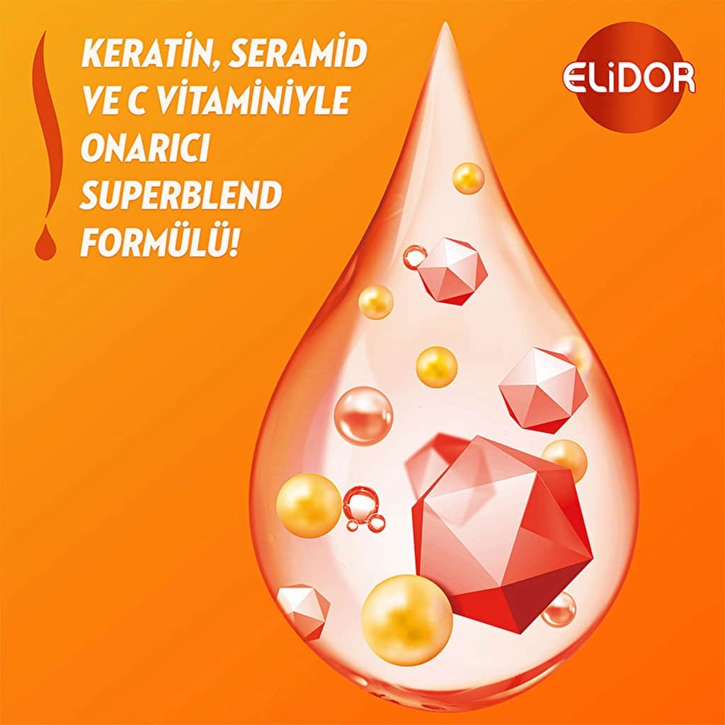 Elidor Superblend Hair Care Mask Instant Repair Vitamin C Keratin Ceramide 160 ml - 5