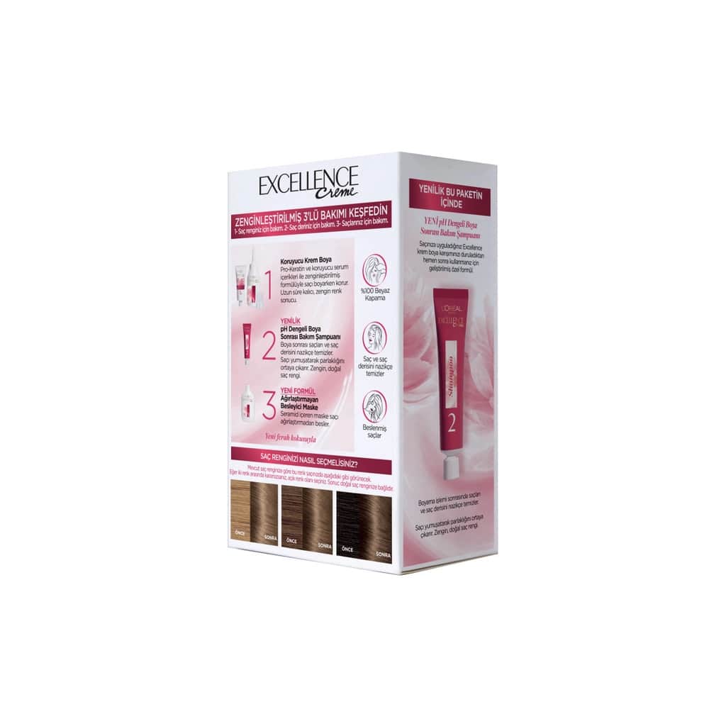 L'Oréal Paris Excellence Creme Hair Dye - 6.1 ashy Light Brown - 3