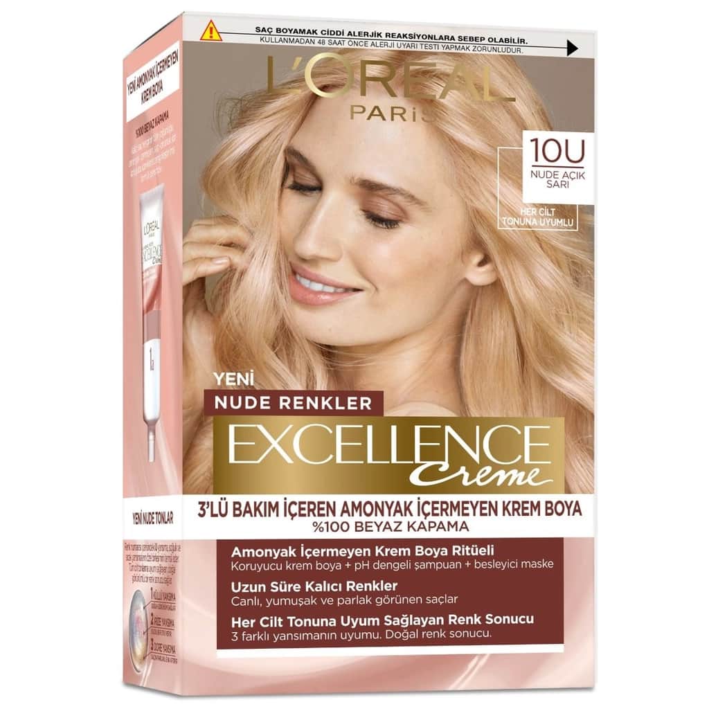 L'Oréal Paris Excellence Hair Dye Hair Dye Hair Dye Nude Light Blonde 10 u - 1