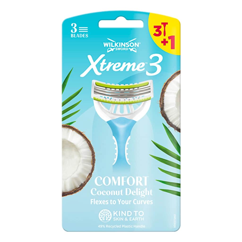 Wilkinson Sword Xtreme3 comfort Coconut Delight Razor 3-Pack - 1