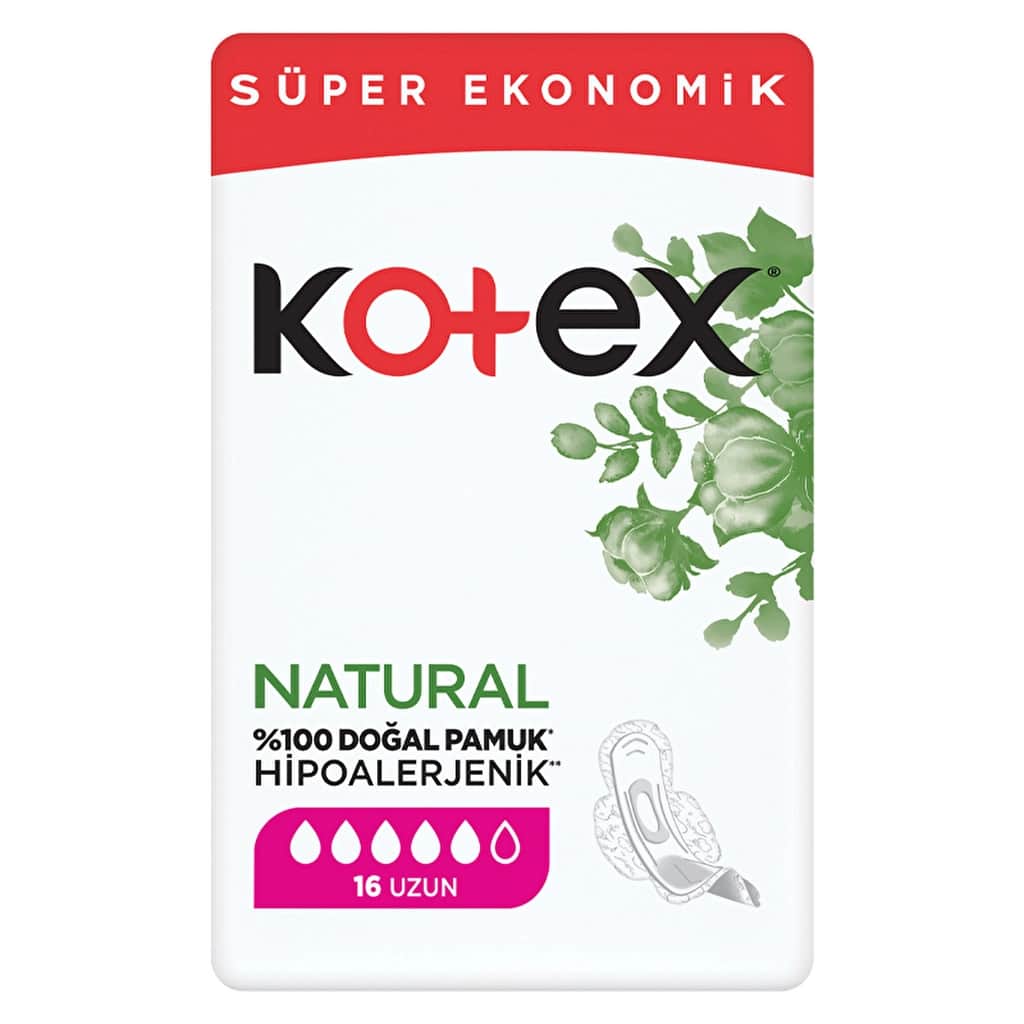 Kotex Natural Ultra Quadro Sanitary Pad Long 16 pcs - 2
