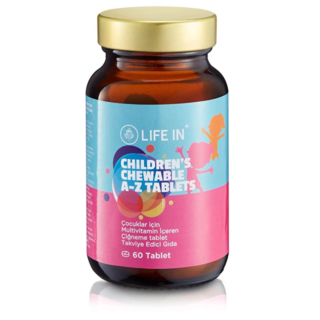 Life In Chewable Children's Multivitamin Tablets A-z 60 pcs - 1