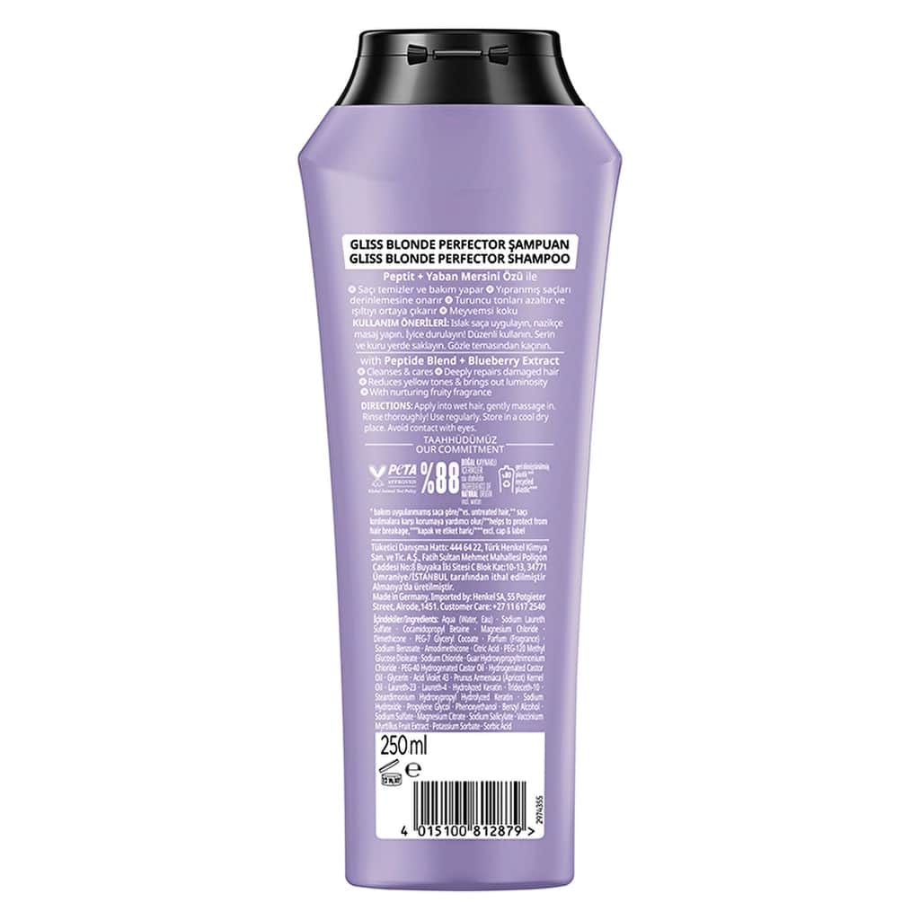 Gliss Blonde Perfector Anti-orange Purple Shampoo 250 ml - 2