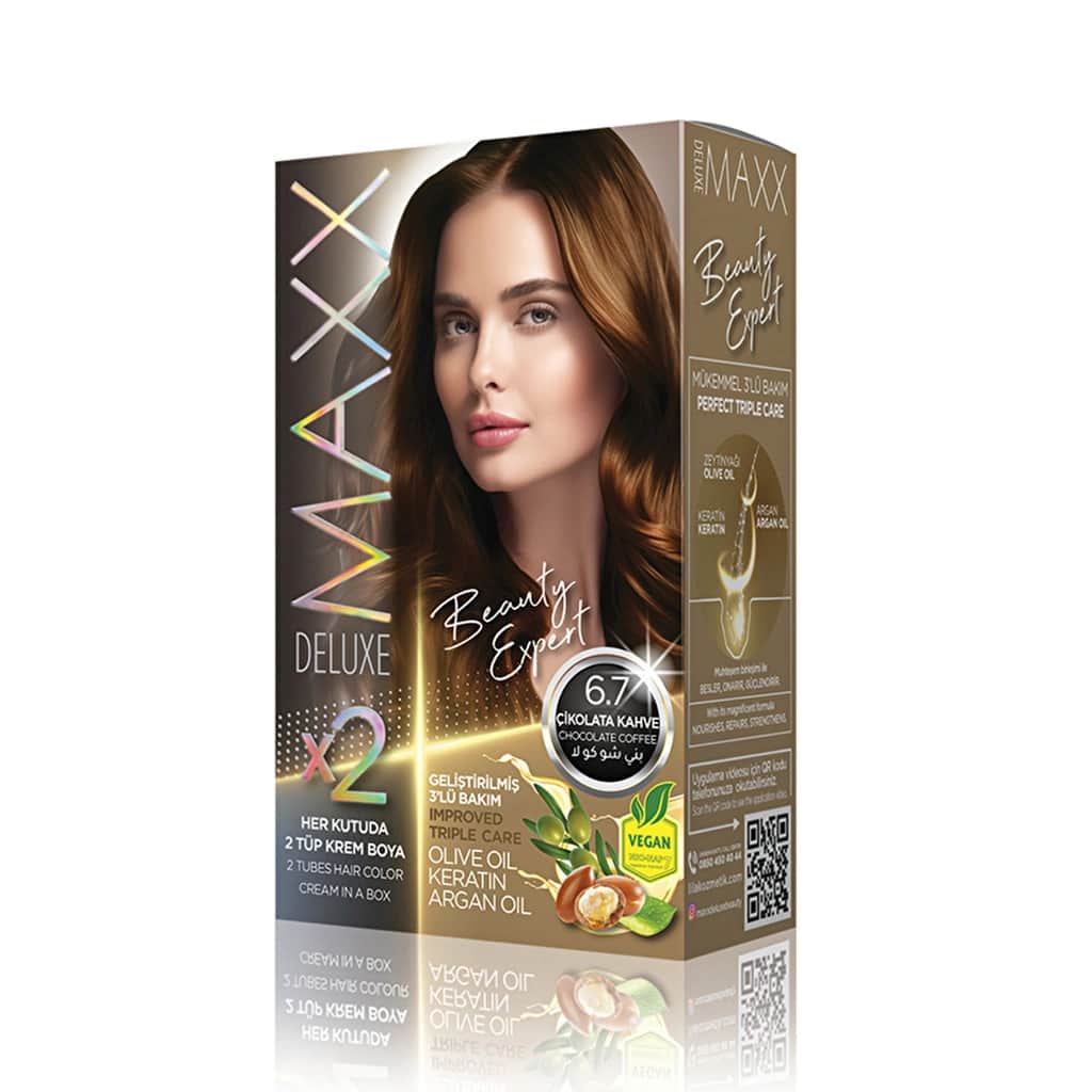 Maxx Deluxe Hair Dye 6.7 chocolate Brown - 1