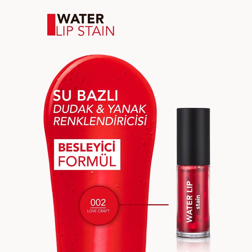 Flormar Water Lip Stain 002 love Craft - 5