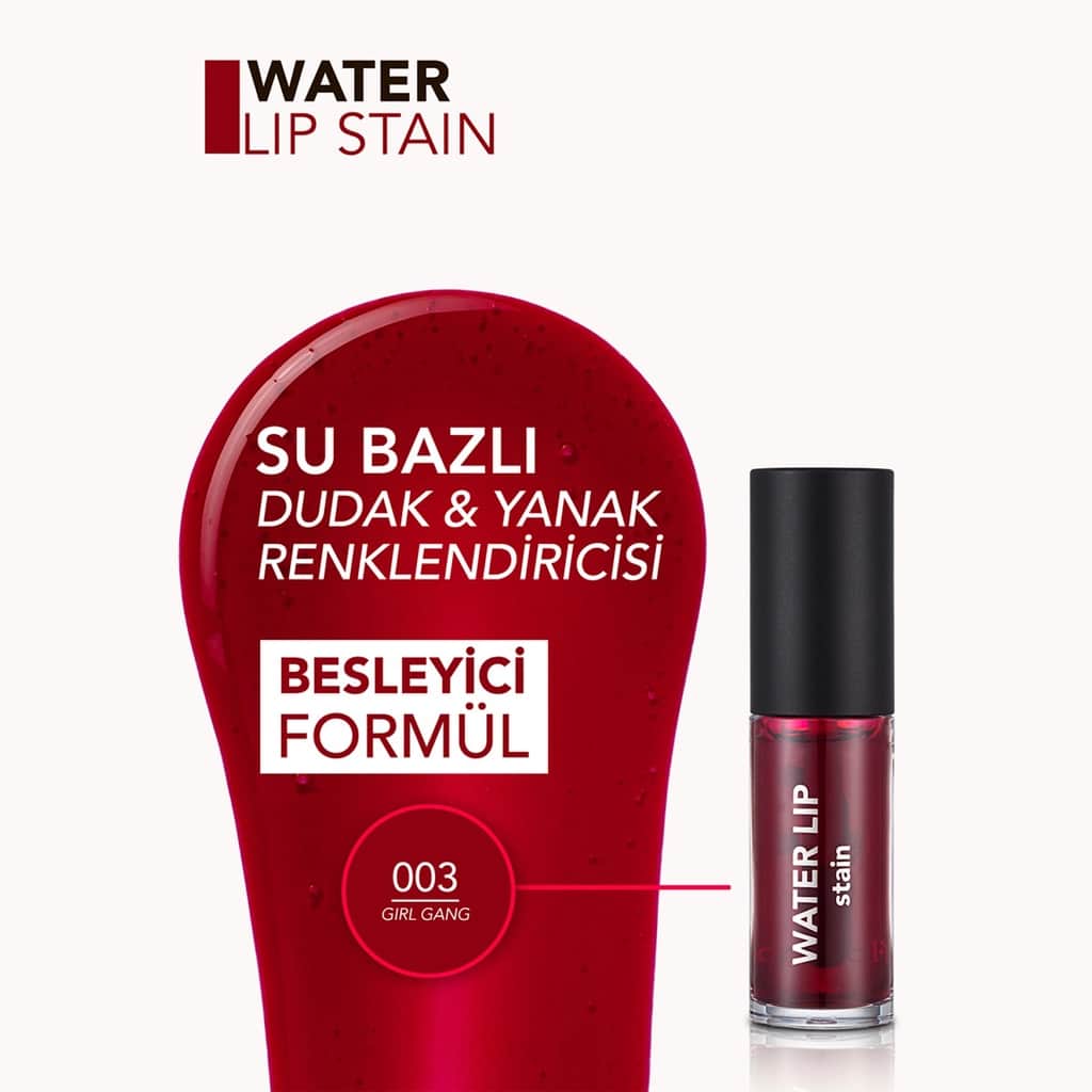 Flormar Water Lip Stain 003 girl Gang - 5