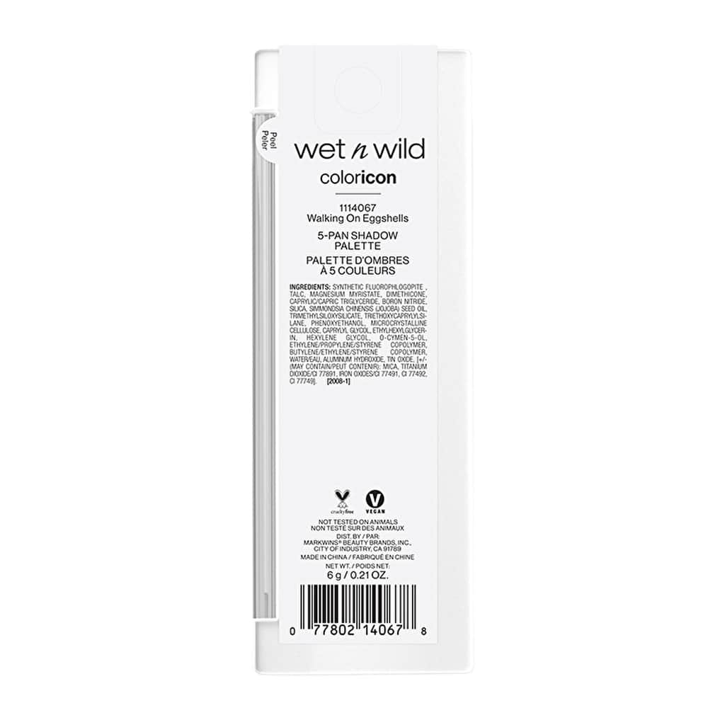 Wet n Wild Color Icon Vegan 5-Pack Eyeshadow Palette - Long-Lasting - 5