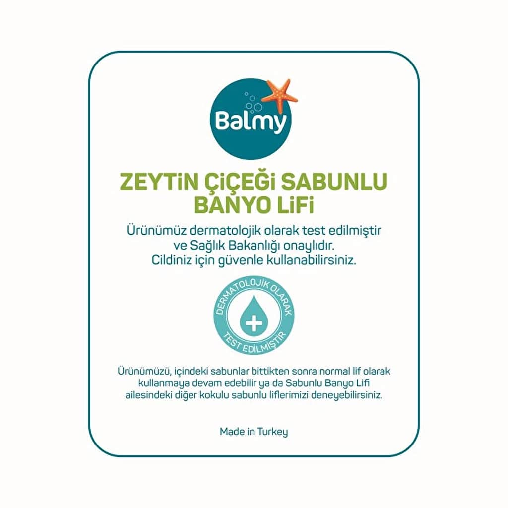 Balmy Bath Loofah Soapy Olive Blossom 1 pcs - 6