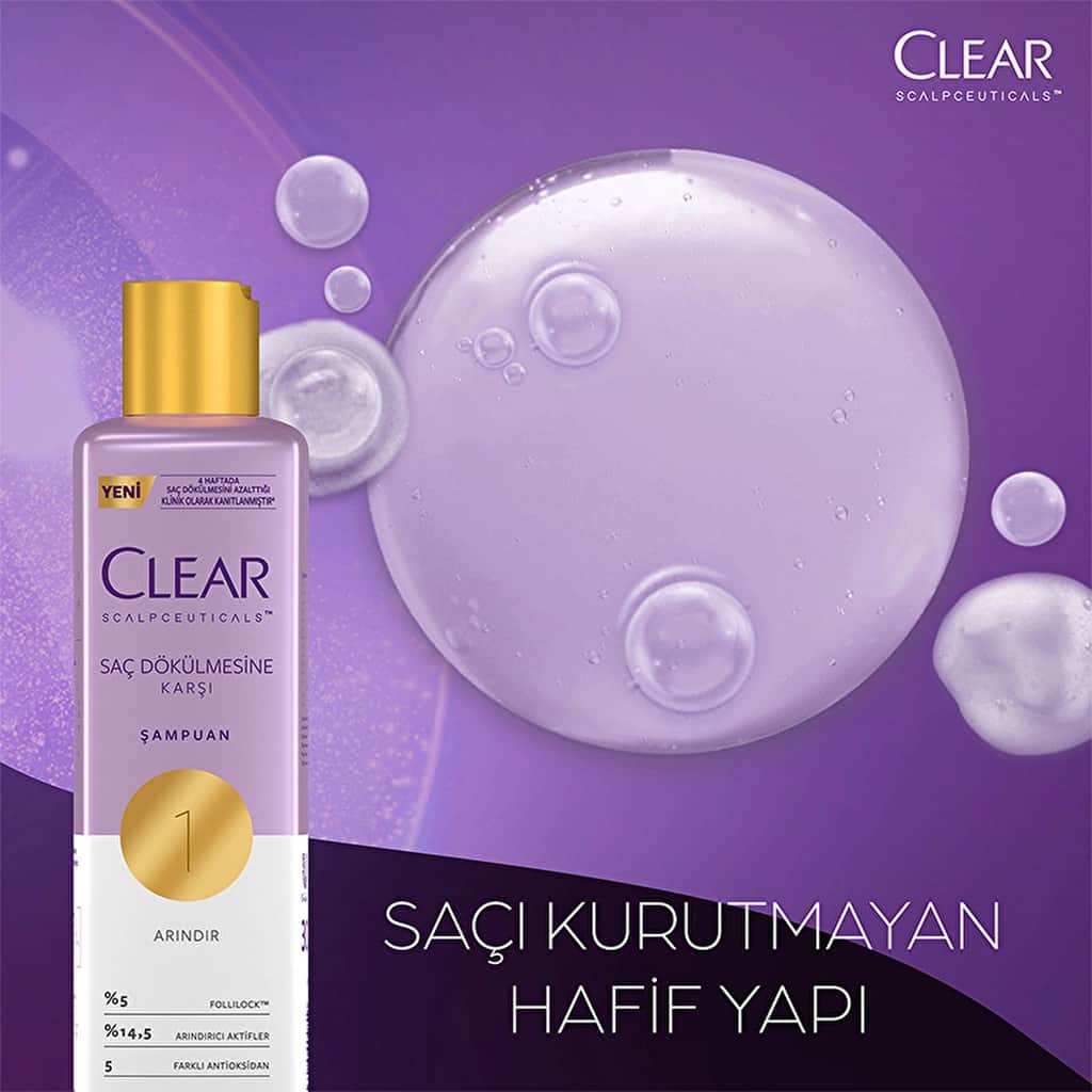 Clear Shampoo Anti-Hair Loss 300 ml - 5