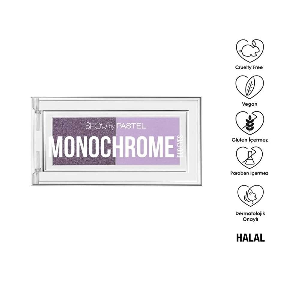 Show By Pastel Monochrome Duo Eyes Double Eyeshadow Palette 24 let's Party - 1