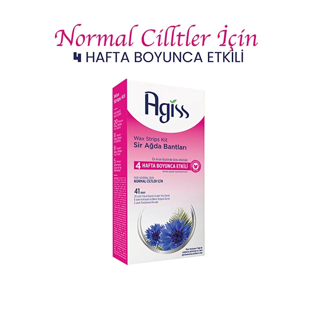Agiss Normal Skin Wax Strips - 41 Count Hair Removal Set - 2