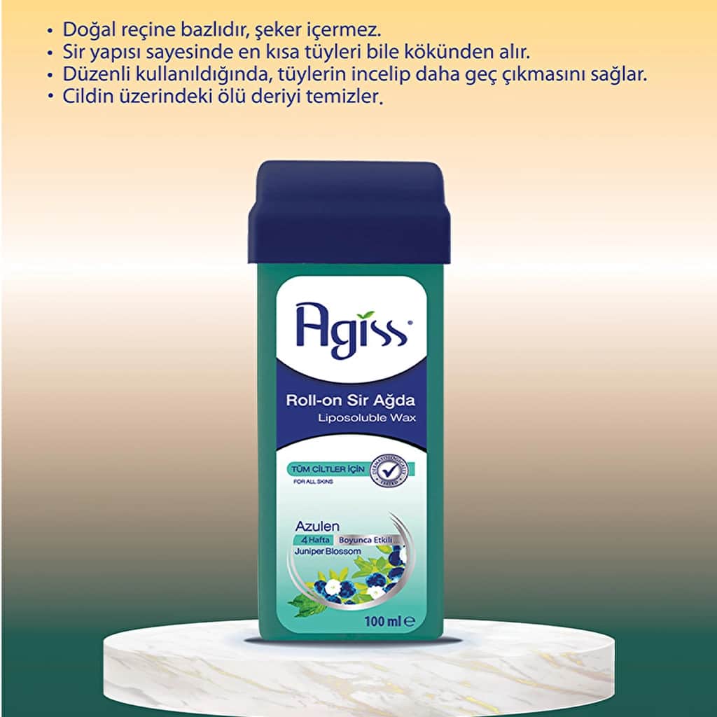 Agiss Natural Azulen Roll-On Wax for All Skin Types - 100ml - 2