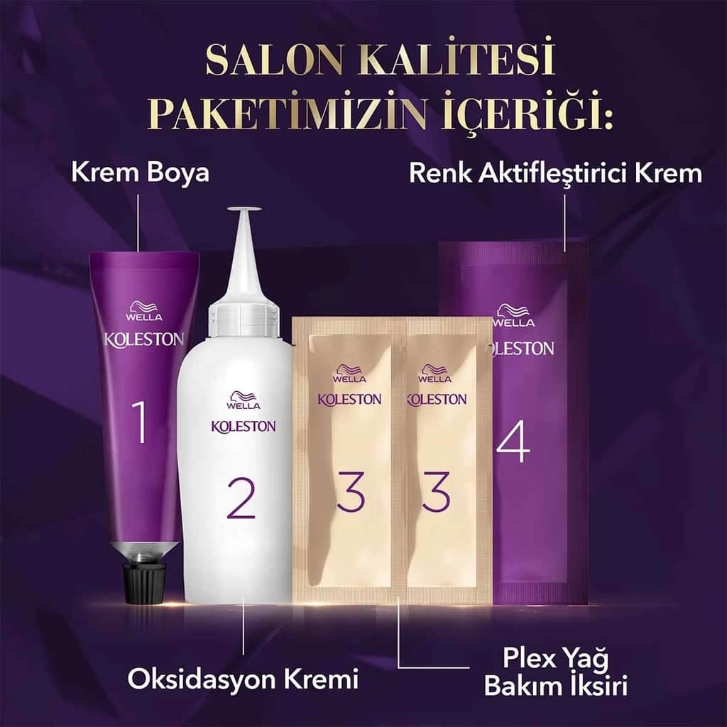 Wella Koleston Supreme Hair Dye 3/66 aubergine Purple - 6