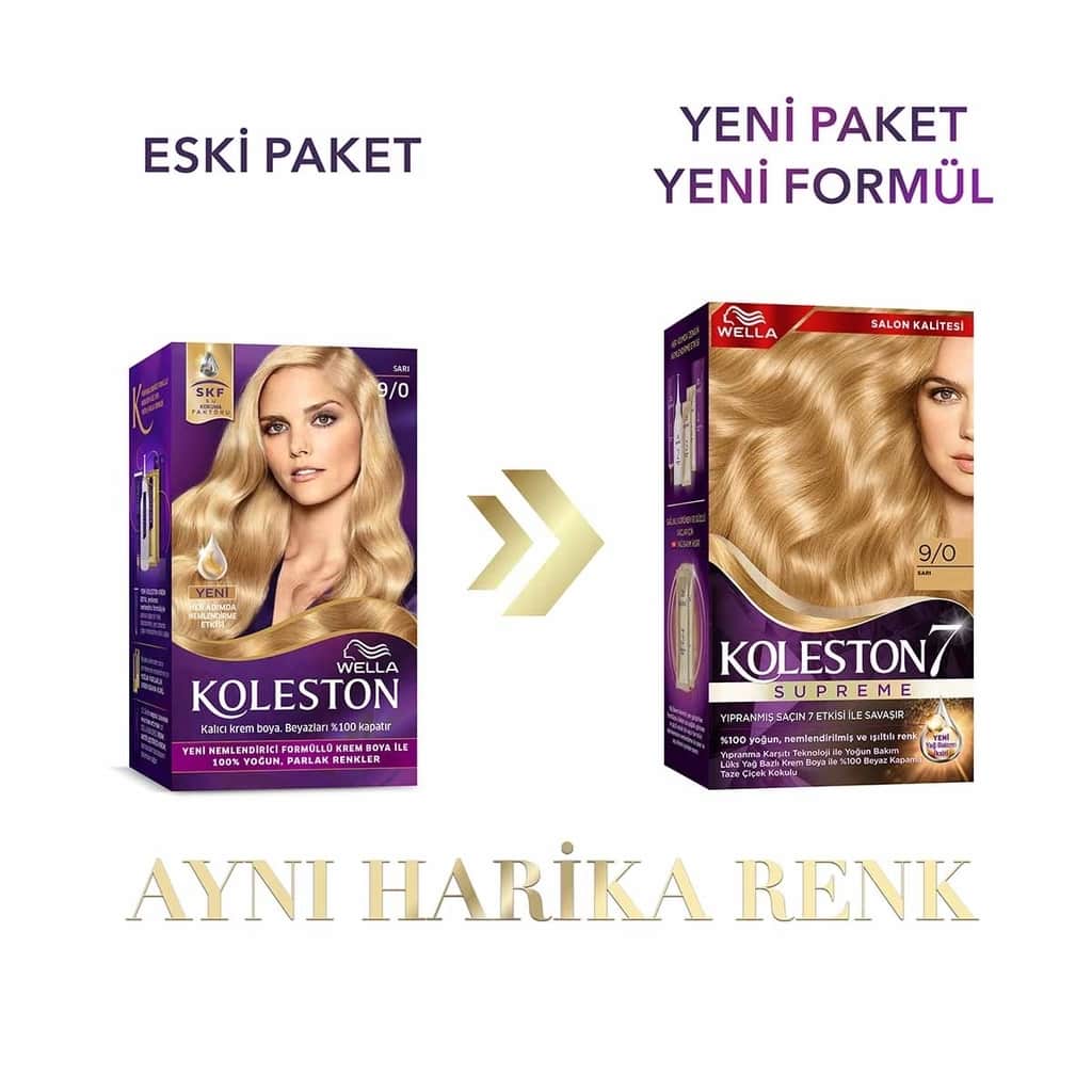 Wella Koleston Supreme Hair Dye 9/0 blonde - 3