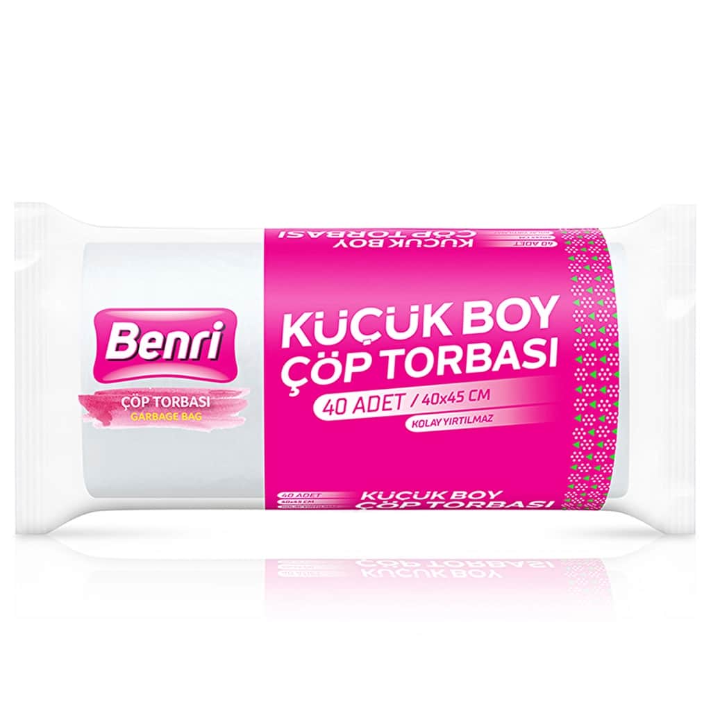 Benri Small Garbage Bags 40 pcs - Durable & Convenient 40x45 cm - 1