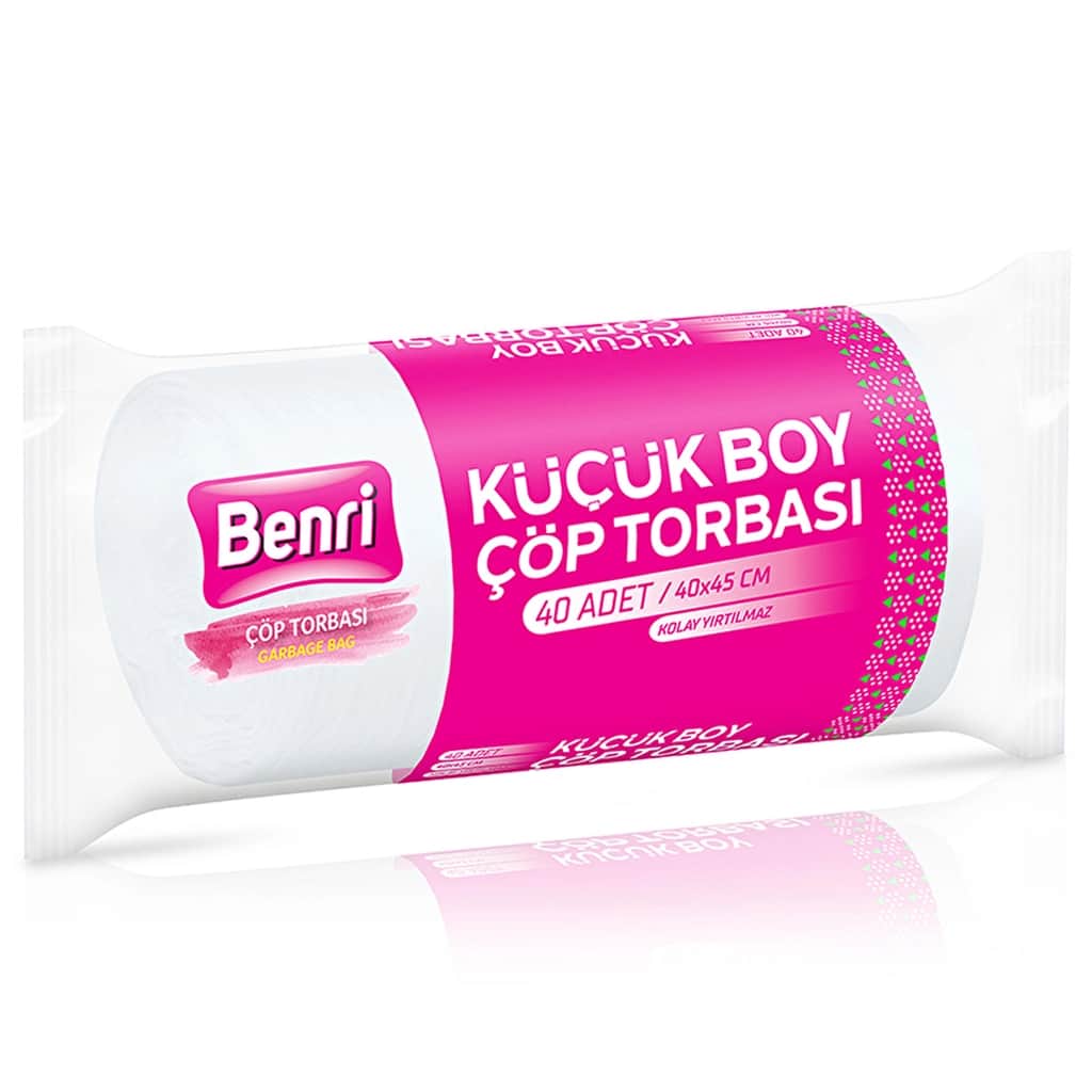 Benri Small Garbage Bags 40 pcs - Durable & Convenient 40x45 cm - 2