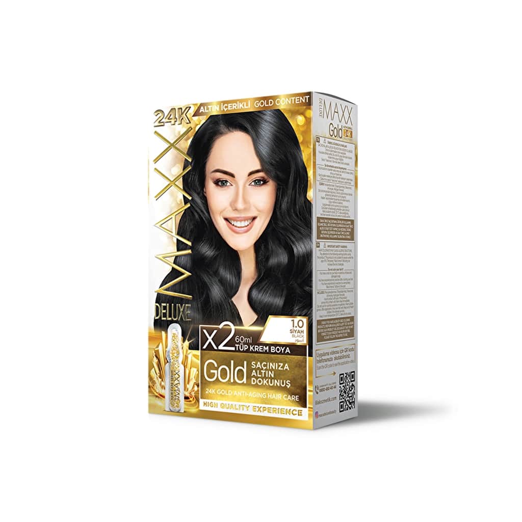 Maxx Deluxe Golden Beauty Hair Dye 1.0 black - 1