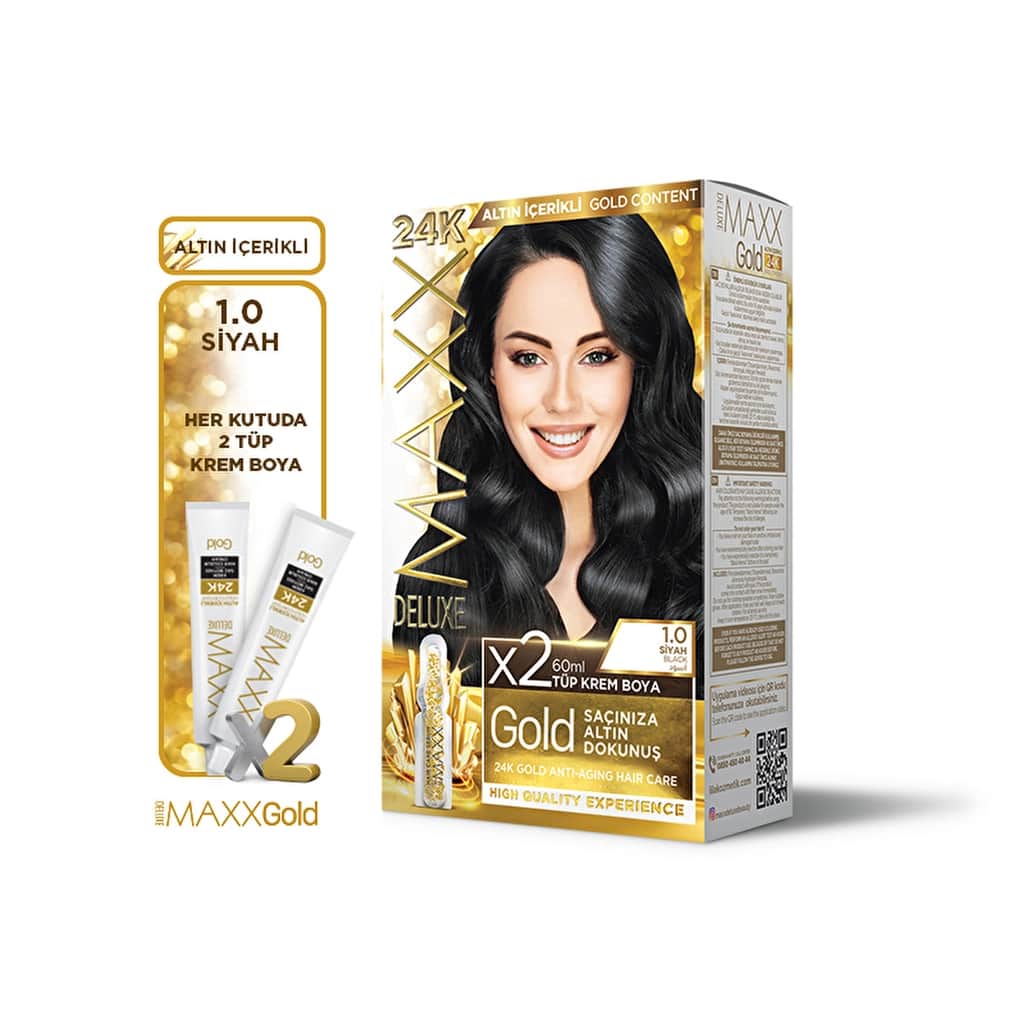 Maxx Deluxe Golden Beauty Hair Dye 1.0 black - 2