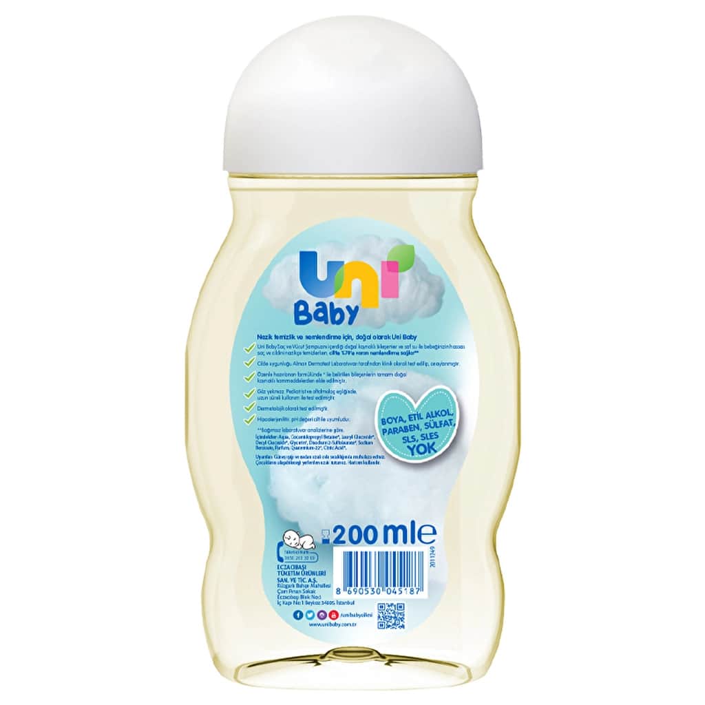Uni Baby Hair And Body Shampoo 200 ml - 2